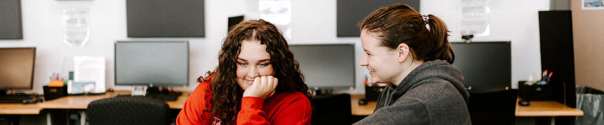 Students studying